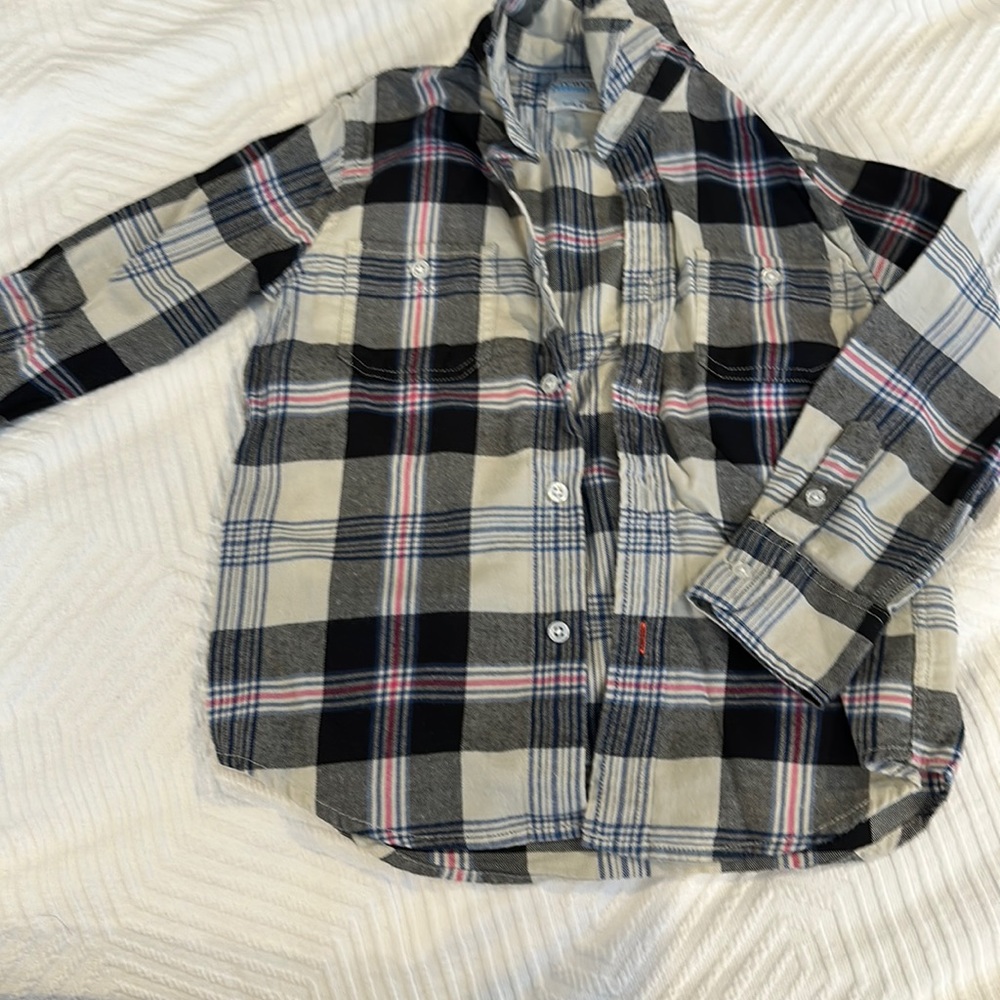 Crewcuts Flannel Button Down 4-5
